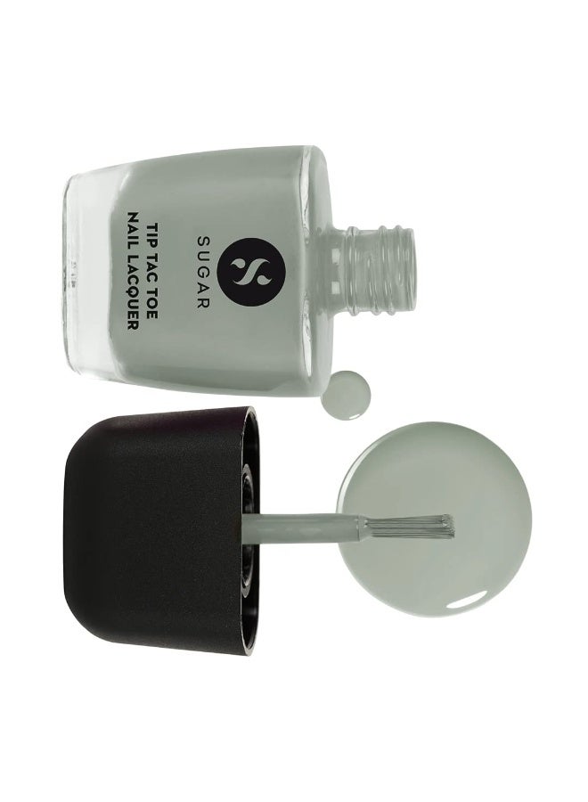 SUGAR Cosmetics Tip Tac Toe Nail Lacquer Classic | Long-lasting, 100% Chip-resistant & Glossy Finish | 10ml - 17 Grays of God - Image 4